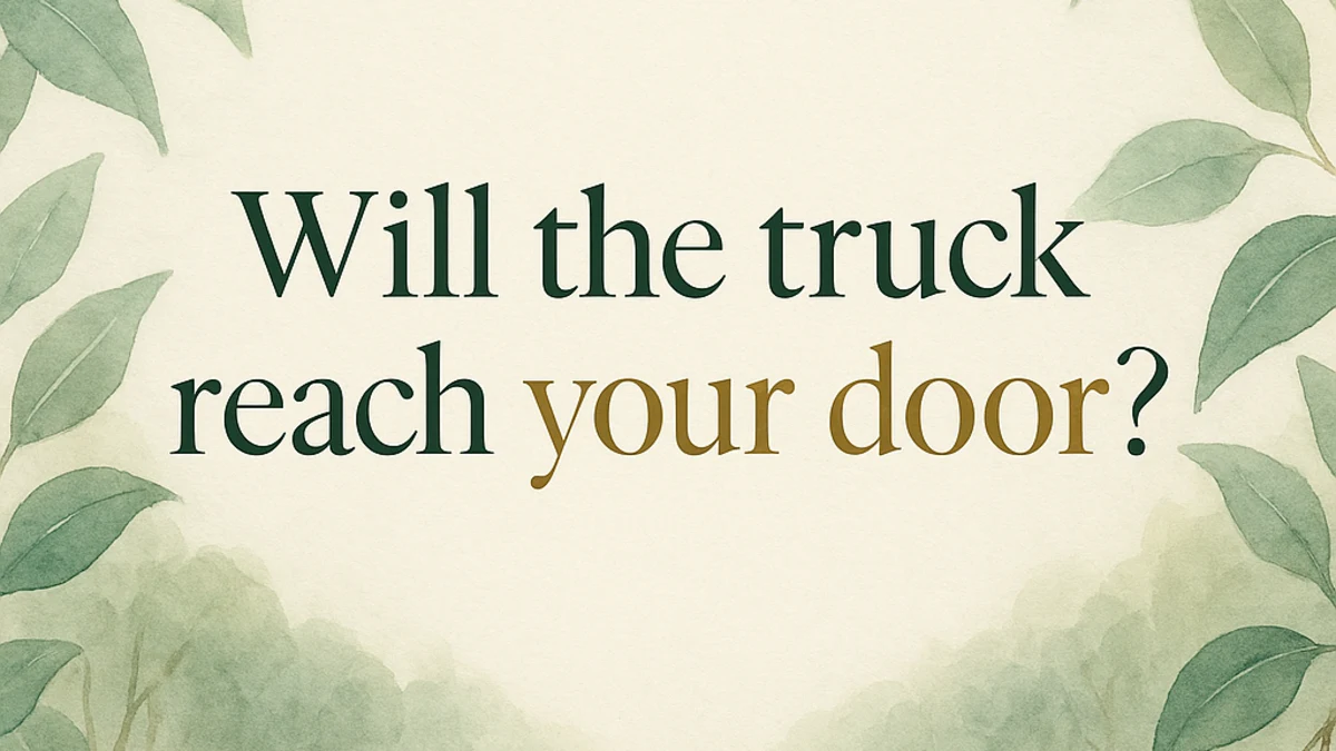 Can a removal truck actually get down your Ku-ring-gai driveway? What really decides it